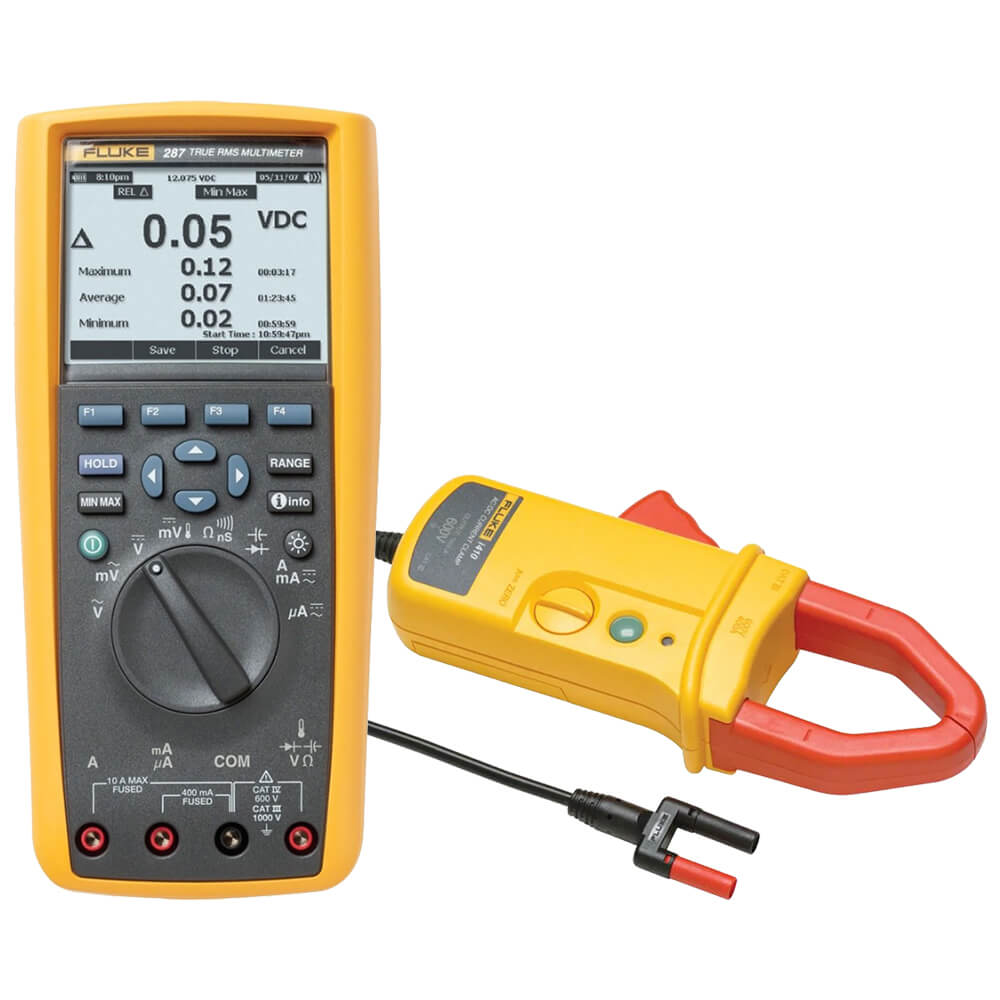 Комплект - мультиметр Fluke 287 с токовыми клещами Fluke I410
