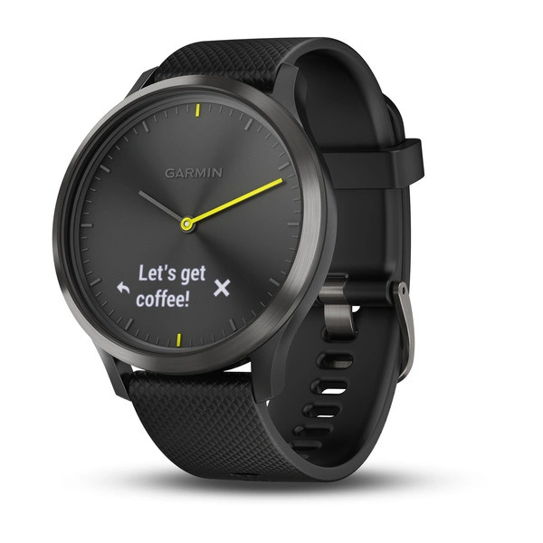 Часы Garmin Vivomove HR черные с черным ремешком

